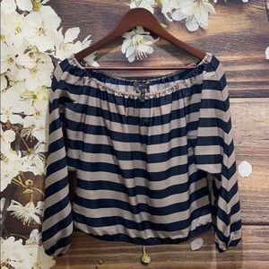 PRE-OWNED Estella Silk Off-Shoulder Blouse